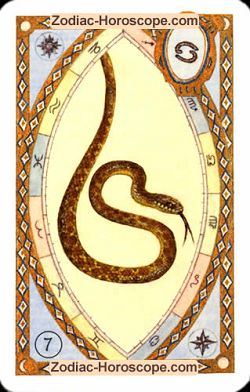 The snake astrological Lenormand Tarot