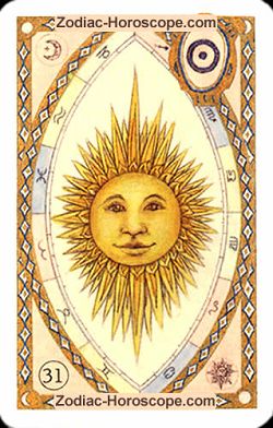 The sun, monthly Love and Health horoscope July Virgo