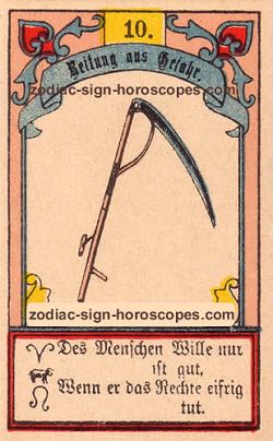 The scythe, monthly Virgo horoscope October