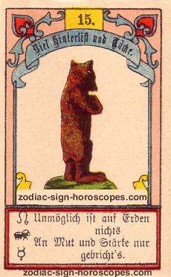 The bear, monthly Virgo horoscope July