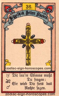 The cross, single love horoscope virgo